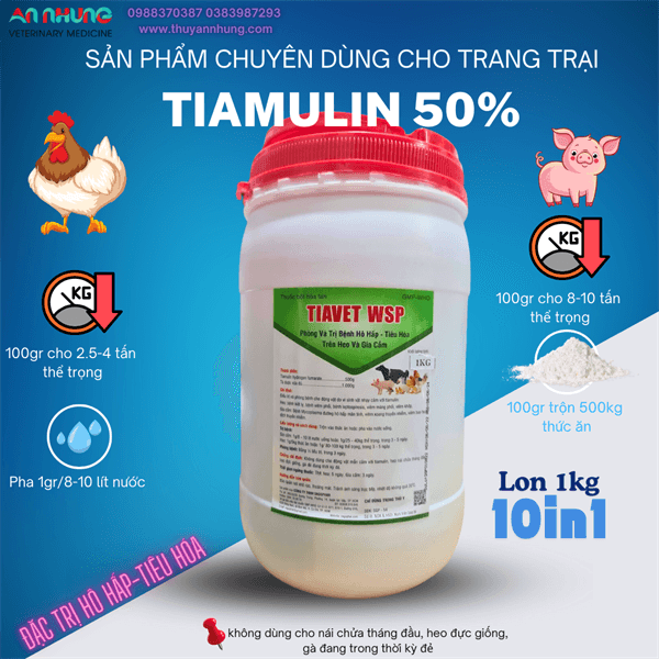 SAGOPHAR TIAVET 1kg - Tiamulin 50%