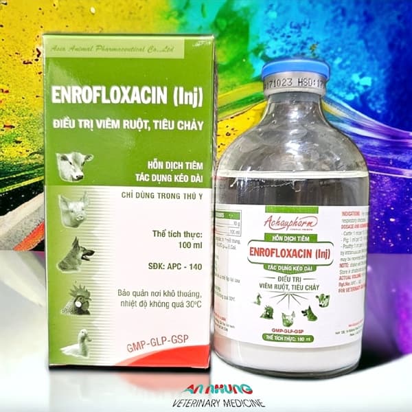 Á Châu Enrofloxaxin 10% - Huyễn Dịch