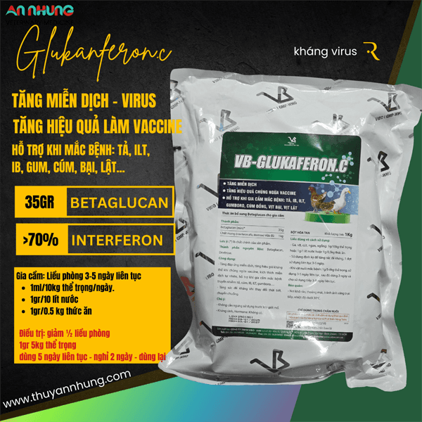 VB GLUKAFERON.C (GIA CẦM) INTERFRON (kháng thể) 1kg